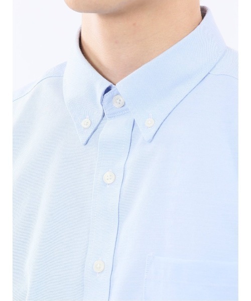 m.f.editorial（エムエフエディトリアル）の「【綿混 オックスフォード】m.f.エディトリアル メンズ ボタンダウン 長袖シャツ（シャツ/ブラウス・メンズ・ブルー/ホワイト・LARGE/MEDIUM/X-LARGE）」の14枚目の写真