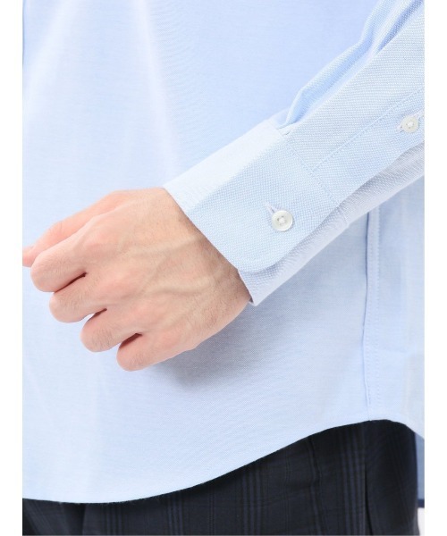 m.f.editorial（エムエフエディトリアル）の「【綿混 オックスフォード】m.f.エディトリアル メンズ ボタンダウン 長袖シャツ（シャツ/ブラウス・メンズ・ブルー/ホワイト・LARGE/MEDIUM/X-LARGE）」の15枚目の写真