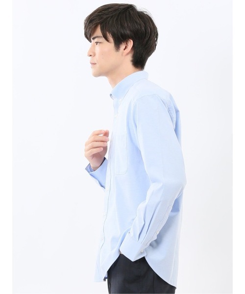 m.f.editorial（エムエフエディトリアル）の「【綿混 オックスフォード】m.f.エディトリアル メンズ ボタンダウン 長袖シャツ（シャツ/ブラウス・メンズ・ブルー/ホワイト・LARGE/MEDIUM/X-LARGE）」の16枚目の写真