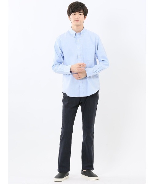 m.f.editorial（エムエフエディトリアル）の「【綿混 オックスフォード】m.f.エディトリアル メンズ ボタンダウン 長袖シャツ（シャツ/ブラウス・メンズ・ブルー/ホワイト・LARGE/MEDIUM/X-LARGE）」の19枚目の写真