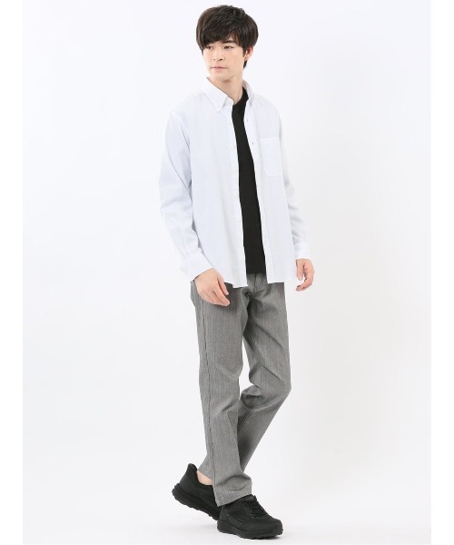 m.f.editorial（エムエフエディトリアル）の「【綿混 オックスフォード】m.f.エディトリアル メンズ ボタンダウン 長袖シャツ（シャツ/ブラウス・メンズ・ブルー/ホワイト・LARGE/MEDIUM/X-LARGE）」の7枚目の写真