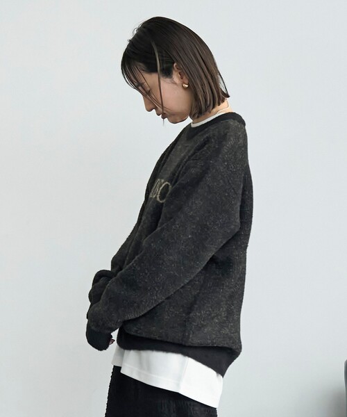 coen（コーエン）の「ショートフェザーニットロゴプルオーバー（ニット/セーター・メンズ・ブラック/ネイビー/ワインレッド/ケリーグリーン・S/M/L/XL）」の22枚目の写真