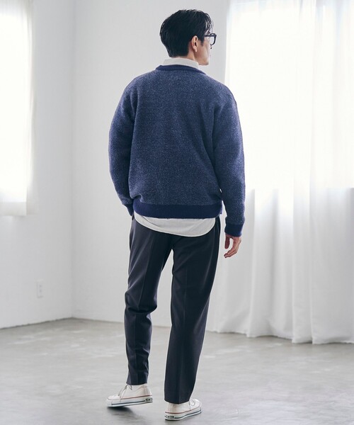 coen（コーエン）の「ショートフェザーニットロゴプルオーバー（ニット/セーター・メンズ・ブラック/ネイビー/ワインレッド/ケリーグリーン・S/M/L/XL）」の7枚目の写真