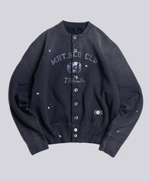 【KHOKI/コッキ】Vintage-effect sweat cardigan