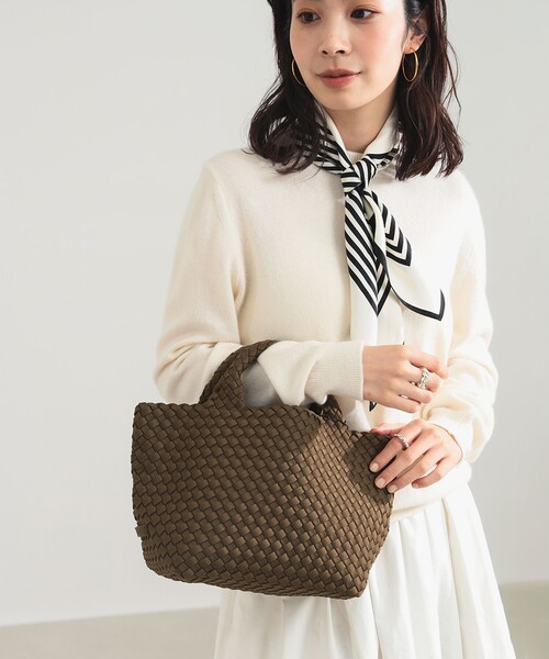 Demi-Luxe BEAMS（デミルクス ビームス）の「NAGHEDI / イントレチャート トートバッグ S（トートバッグ・レディース・ブラック/ブラウン系その他4・ONE SIZE）」の4枚目の写真