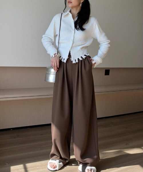 cammie(キャミー)の「コーデュロイゆったりパンツ(その他パンツ・レディース・オフホワイト/ブラック/ブラウン・M/L)」の21枚目の写真
