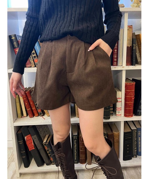 PHILLY（フィリー）の「コーデュロイショートパンツ（その他パンツ・レディース・ブラック/ブラウン・FREE）」の2枚目の写真
