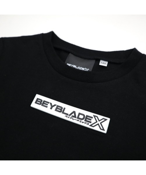 トイザらス・ベビーザらス(トイザラスベビーザラス)の「BEYBLADE X ベイブレードエックス 半袖Tシャツ ロゴ ワッペン(Tシャツ/カットソー・メンズ・ブラック・FREE/LARGE/M)」の5枚目の写真