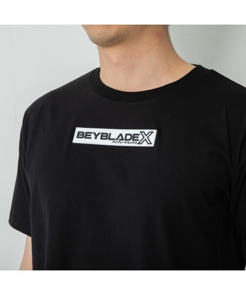 トイザらス・ベビーザらス(トイザラスベビーザラス)の「BEYBLADE X ベイブレードエックス 半袖Tシャツ ロゴ ワッペン(Tシャツ/カットソー・メンズ・ブラック・FREE/LARGE/M)」の6枚目の写真