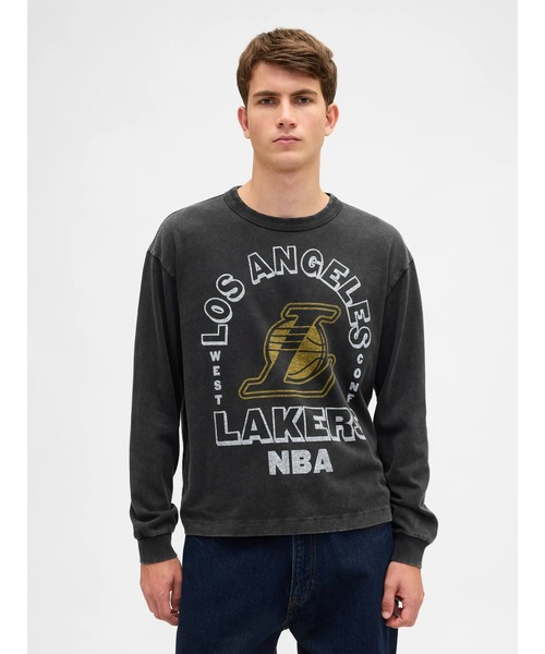 セール】NBA ロサンゼルス レイカーズ クロップドグラフィックTシャツ