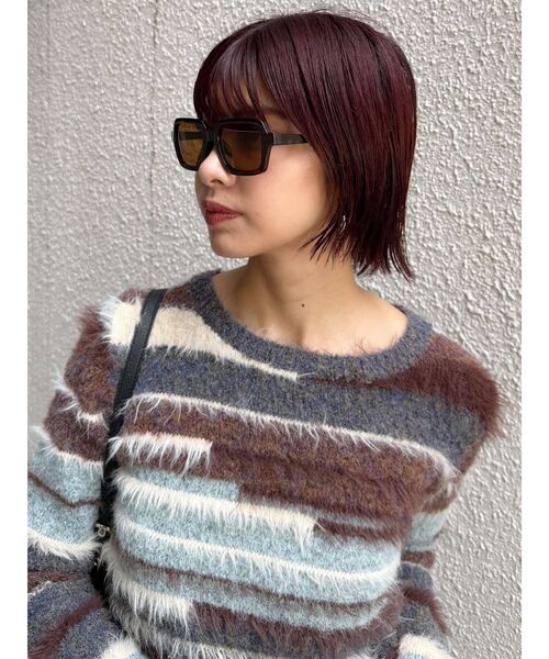 MURUA(ムルーア)の「スクエアレトロサングラス(サングラス・レディース・ブラウン/ブラック・FREE)」の4枚目の写真