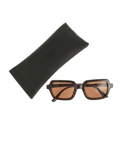 MURUA(ムルーア)の「スクエアレトロサングラス(サングラス・レディース・ブラウン/ブラック・FREE)」の9枚目の写真