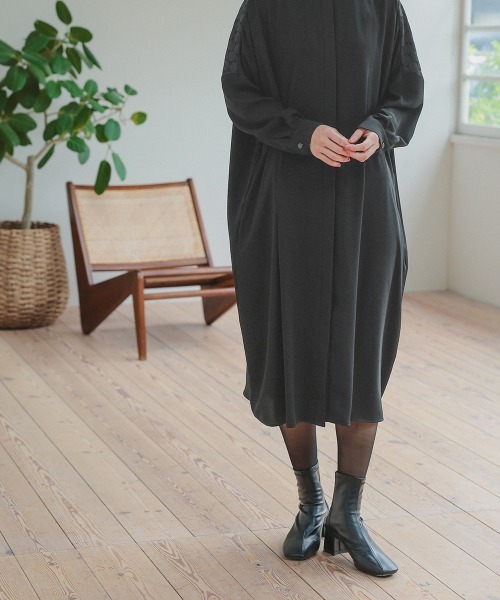 喪服 礼服 ブラックフォーマル レディース 袱紗も入る多ポケット仕様 洗える防しわ水玉 レース ドルマンスリーブ ワンピース ワイド パンツ セットアップ 〔Neina〕 セール】【喪服・礼服】袱紗も入る多ポケット仕様 洗える防しわ水玉