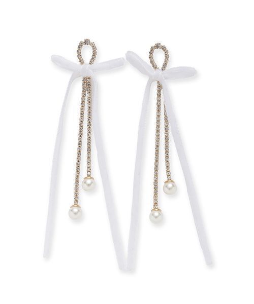 LILY BROWN(リリーブラウン)の「ベルベットリボンピアス(ピアス(両耳用)・レディース・ホワイト/ブラック/ライトブルー・F)」の2枚目の写真