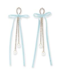 LILY BROWN | ベルベットリボンピアス(ピアス（両耳用）)