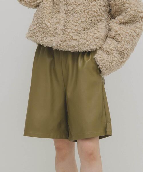 KBF（ケイビーエフ）の「ドローストリングショートパンツ（その他パンツ・レディース・カーキ/ダークブラウン・ONE）」の16枚目の写真