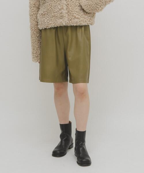 KBF（ケイビーエフ）の「ドローストリングショートパンツ（その他パンツ・レディース・カーキ/ダークブラウン・ONE）」の17枚目の写真