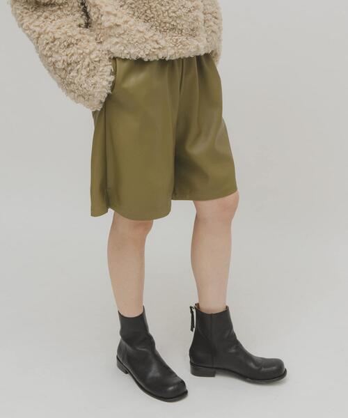 KBF（ケイビーエフ）の「ドローストリングショートパンツ（その他パンツ・レディース・カーキ/ダークブラウン・ONE）」の18枚目の写真