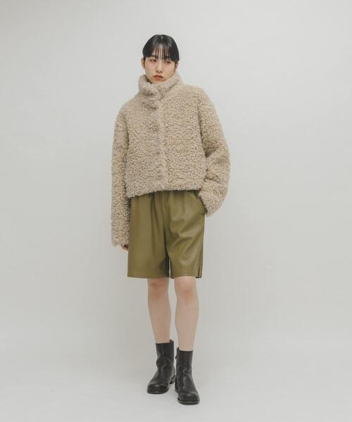 KBF（ケイビーエフ）の「ドローストリングショートパンツ（その他パンツ・レディース・カーキ/ダークブラウン・ONE）」の14枚目の写真