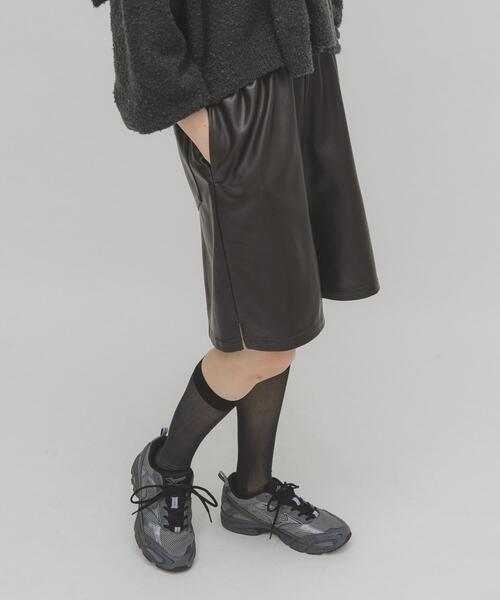 KBF（ケイビーエフ）の「ドローストリングショートパンツ（その他パンツ・レディース・カーキ/ダークブラウン・ONE）」の5枚目の写真