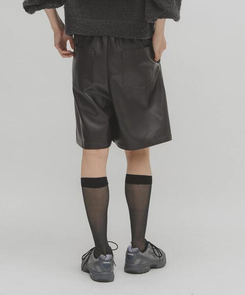 KBF（ケイビーエフ）の「ドローストリングショートパンツ（その他パンツ・レディース・カーキ/ダークブラウン・ONE）」の4枚目の写真