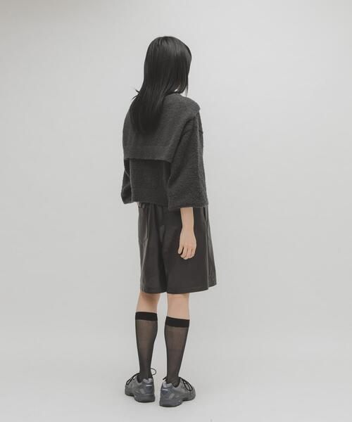 KBF（ケイビーエフ）の「ドローストリングショートパンツ（その他パンツ・レディース・カーキ/ダークブラウン・ONE）」の19枚目の写真