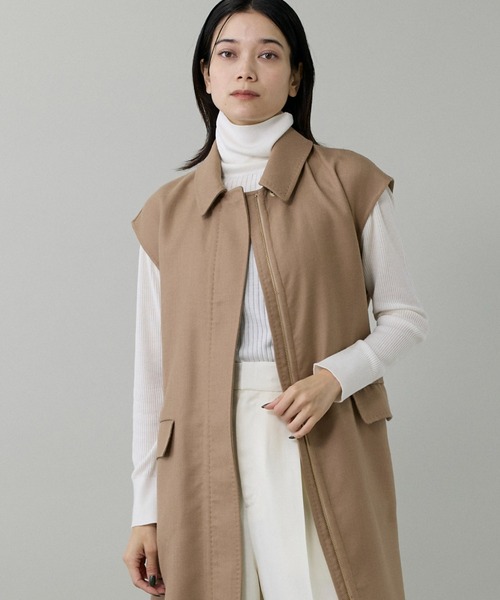 INED(イネド)の「ホールガーメント リブタートルニット《Cuoo》(ニット/セーター・レディース・ブラック/グレイッシュベージュ/その他/オフホワイト/ターコイズブルー/スミクロ/モカ・9号/11号)」の3枚目の写真