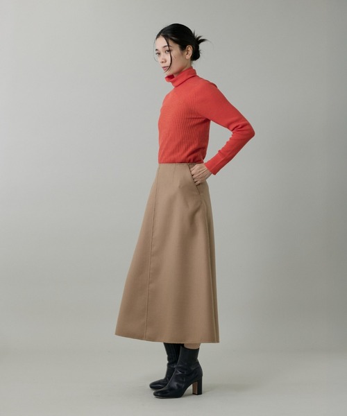 INED(イネド)の「ホールガーメント リブタートルニット《Cuoo》(ニット/セーター・レディース・ブラック/グレイッシュベージュ/その他/オフホワイト/ターコイズブルー/スミクロ/モカ・9号/11号)」の15枚目の写真