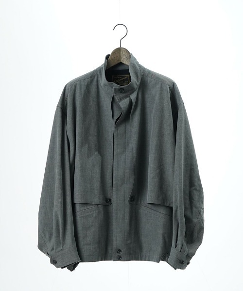 EGO TRIPPING（エゴトリッピング）の「mj11250-TRENCHSWINGTOP スイングトップ ブルゾン(616600)（ブルゾン・メンズ・ブラック/杢グレー/チャコール・48/46）」の22枚目の写真