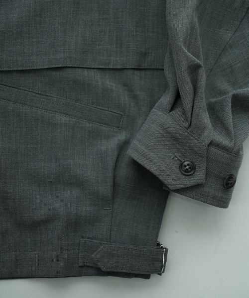 EGO TRIPPING（エゴトリッピング）の「mj11250-TRENCHSWINGTOP スイングトップ ブルゾン(616600)（ブルゾン・メンズ・ブラック/杢グレー/チャコール・48/46）」の14枚目の写真