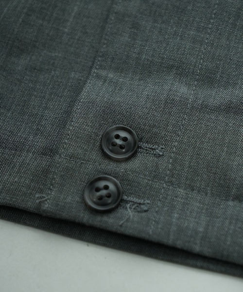 EGO TRIPPING（エゴトリッピング）の「mj11250-TRENCHSWINGTOP スイングトップ ブルゾン(616600)（ブルゾン・メンズ・ブラック/杢グレー/チャコール・48/46）」の8枚目の写真