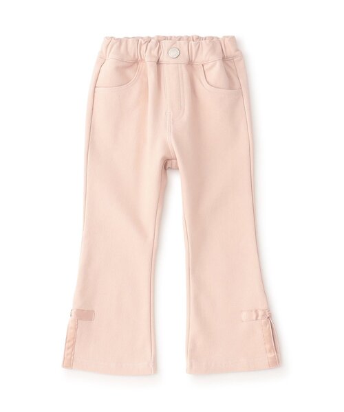 Seraph（セラフ）の「【ジュニア対応】サイドリボン裏起毛フレアパンツ（その他パンツ・キッズ・アイボリー/サックスブルー/ピンク・80/90/100/110/120/130/140）」の3枚目の写真