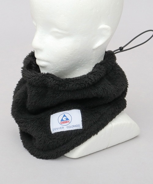 GERRY(ジェリー)の「A.M.S.別注 ミドル丈 ファーリーフリース ボア ハイネックウォーマー(ネックウォーマー/スヌード・メンズ・ブラック/グレー・FREE)」の20枚目の写真