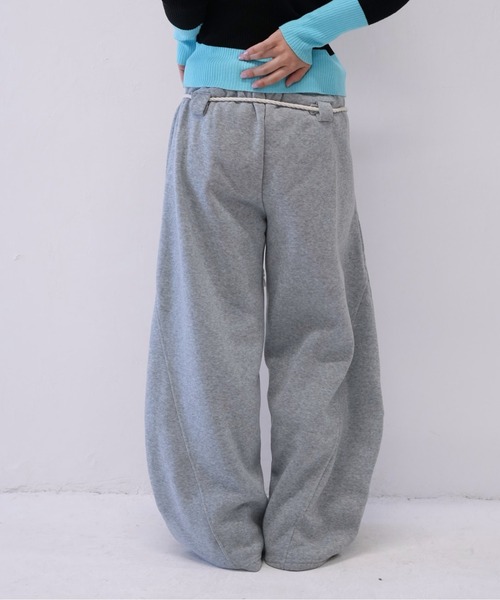 Uenui(ウニュイ)の「【 cunii 】ロープ デザイン ワイド スウェット パンツ レディース 韓国 風 カジュアル ストリート(その他パンツ・レディース・グレー/ブルー/ブラック・FREE)」の19枚目の写真
