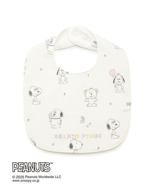 PEANUTS PUPPIES】【BABY】総柄スタイ（スタイ/よだれかけ）｜gelato