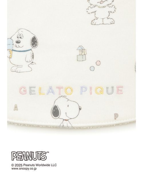 PEANUTS PUPPIES】【BABY】総柄スタイ（スタイ/よだれかけ）｜gelato