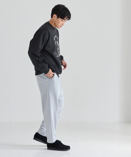 coca(coca)(コカ)の「裏起毛ベアイラストプリントトレーナー(スウェット・メンズ・ライトベージュ/ブラック・XL/M/L)」の16枚目の写真