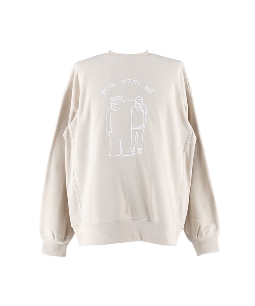 coca(coca)(コカ)の「裏起毛ベアイラストプリントトレーナー(スウェット・メンズ・ライトベージュ/ブラック・XL/M/L)」の12枚目の写真