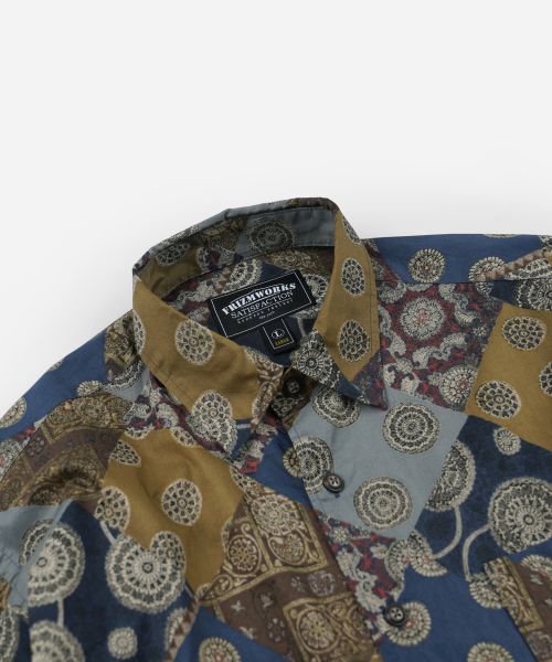FRIZMWORKS(フリズムワークス)の「DIAMOND PATCHWORK RELAX SHIRT _ MIX(シャツ/ブラウス・メンズ・その他・MEDIUM/LARGE/X-LARGE)」の3枚目の写真