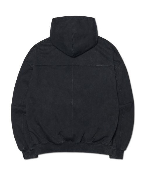 NOMANUAL（NOMANUAL）の「LAYERED ARCH GRAPHIC HOODIE - WASHED BLACK（パーカー・レディース・その他・MEDIUM/LARGE/X-LARGE）」の2枚目の写真