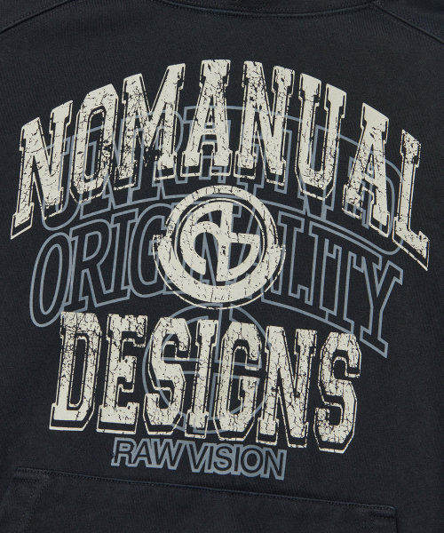 NOMANUAL（NOMANUAL）の「LAYERED ARCH GRAPHIC HOODIE - WASHED BLACK（パーカー・レディース・その他・MEDIUM/LARGE/X-LARGE）」の6枚目の写真