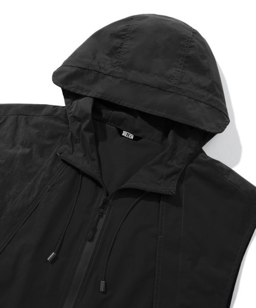 TRILLION(トリリオン)の「ディビジョンナイロンフード集業ベスト(BLACK)(ベスト・レディース・その他・MEDIUM/LARGE)」の6枚目の写真