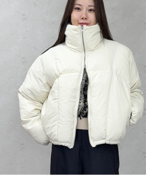 Per sist ence（パーシエンス）の「ファイバーダウンスタンドショートジャケット（ダウンジャケット/コート・レディース・アイボリー/ブラック/グレイッシュベージュ/ブラウン・ONE SIZE）」の17枚目の写真