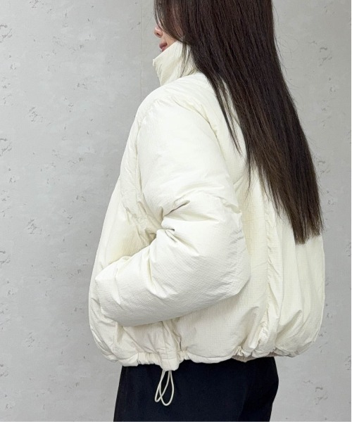 Per sist ence（パーシエンス）の「ファイバーダウンスタンドショートジャケット（ダウンジャケット/コート・レディース・アイボリー/ブラック/グレイッシュベージュ/ブラウン・ONE SIZE）」の21枚目の写真