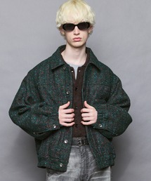 《UNISEX》【Italian Dead Stock Fabric】Prime-Over Trucker Jacket/プライムオーバートラッカージャケット【MAISON SPECIAL/メゾンスペシャル】