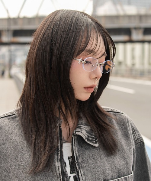 WEGO(ウィゴー)の「WEGO/チャームリムレスアイウェア(メガネ・レディース・その他1/その他2/その他4/その他3・FREE)」の14枚目の写真