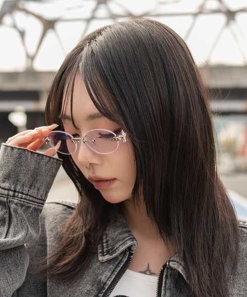 WEGO(ウィゴー)の「WEGO/チャームリムレスアイウェア(メガネ・レディース・その他1/その他2/その他4/その他3・FREE)」の15枚目の写真
