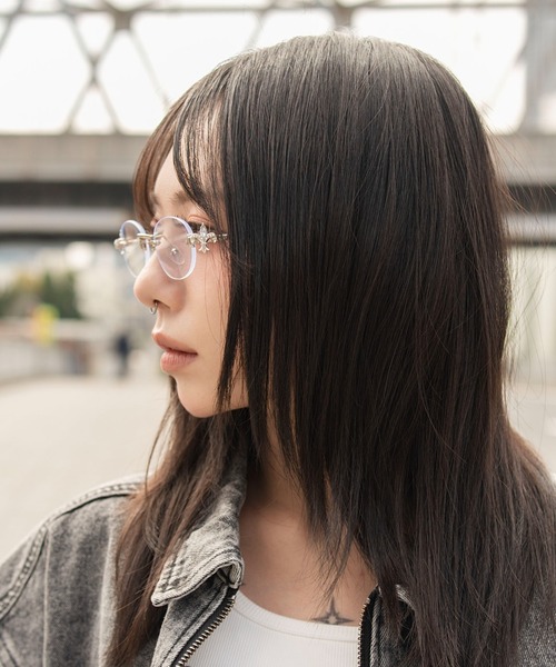 WEGO(ウィゴー)の「WEGO/チャームリムレスアイウェア(メガネ・レディース・その他1/その他2/その他4/その他3・FREE)」の16枚目の写真