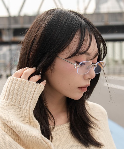 WEGO(ウィゴー)の「WEGO/チャームリムレスアイウェア(メガネ・レディース・その他1/その他2/その他4/その他3・FREE)」の20枚目の写真