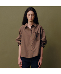 Classic check shirts_brown